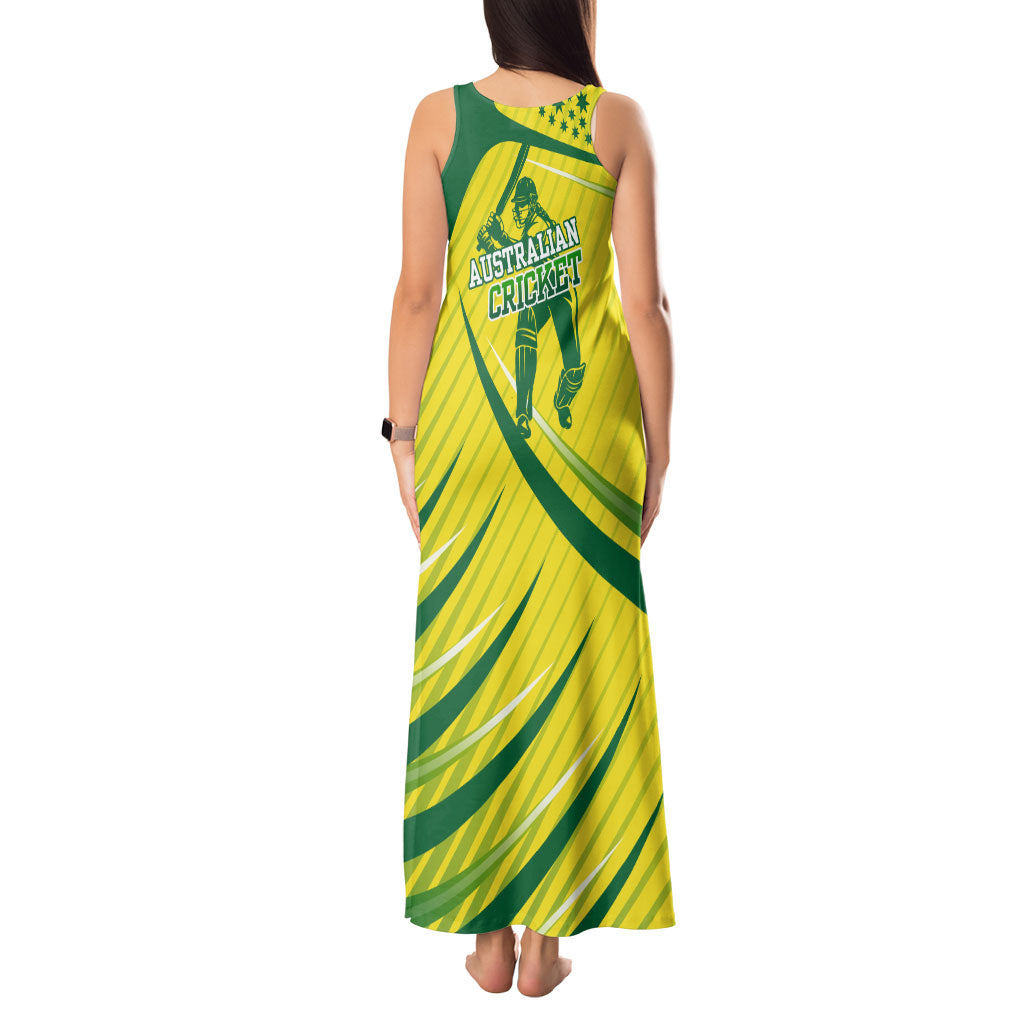 Australian Cricket Tank Maxi Dress Southern Cross Stars - Heritage Graphic