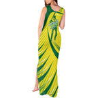 Australian Cricket Tank Maxi Dress Southern Cross Stars - Heritage Graphic