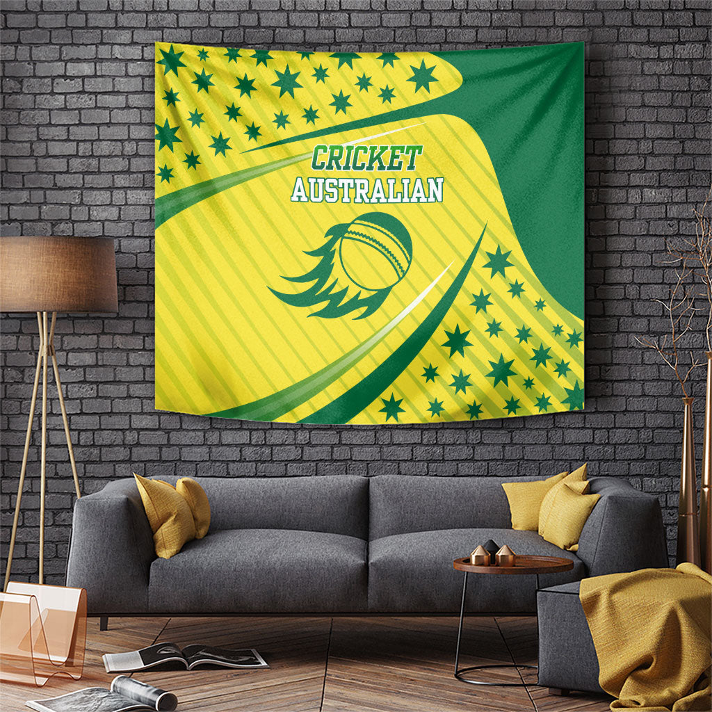 Australian Cricket Tapestry Southern Cross Stars - Heritage Graphic