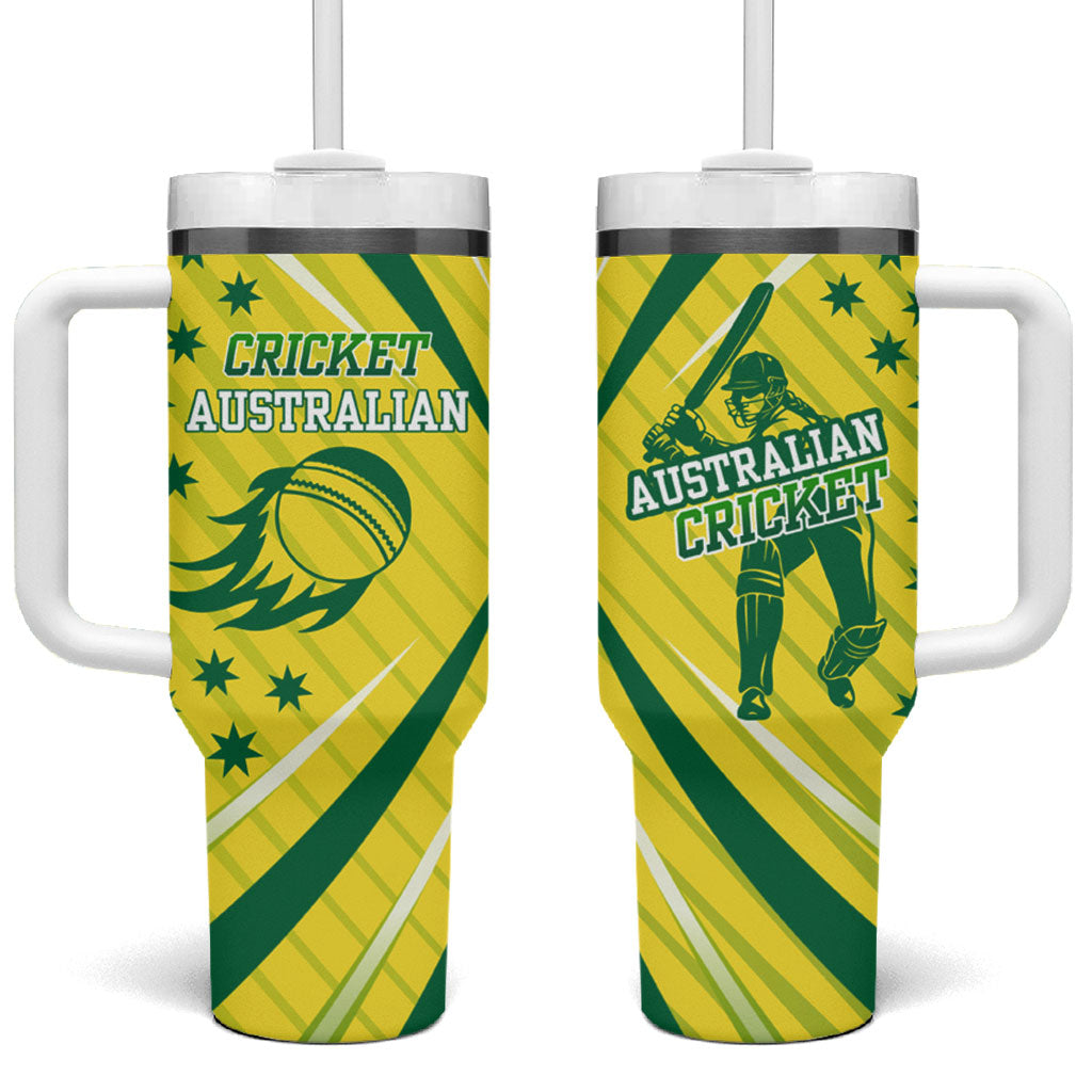 Australian Cricket Tumbler With Handle Southern Cross Stars - Heritage Graphic
