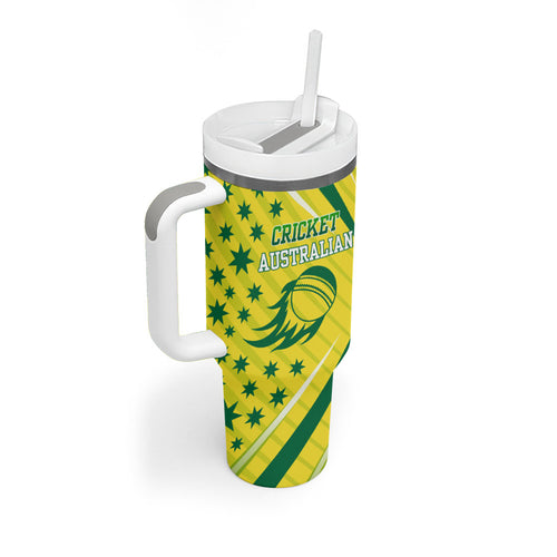 Australian Cricket Tumbler With Handle Southern Cross Stars - Heritage Graphic