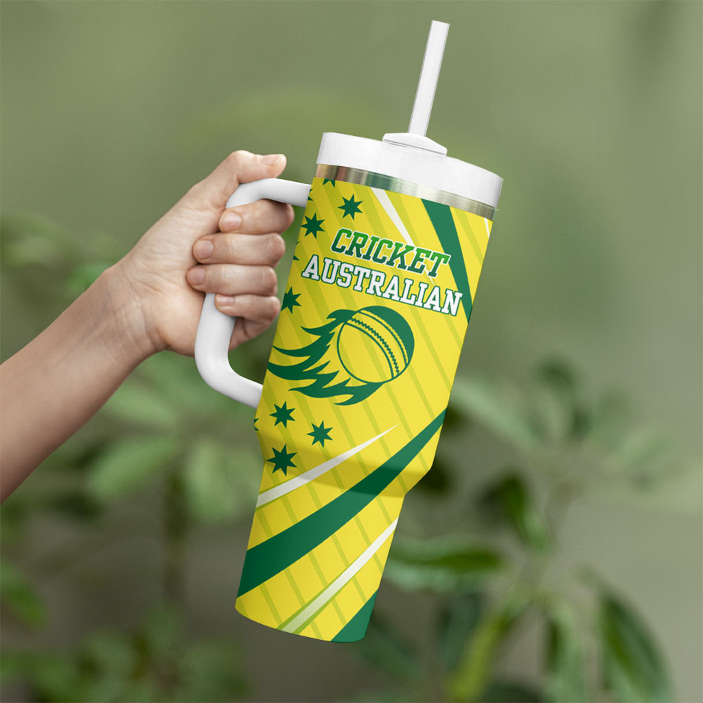 Australian Cricket Tumbler With Handle Southern Cross Stars - Heritage Graphic