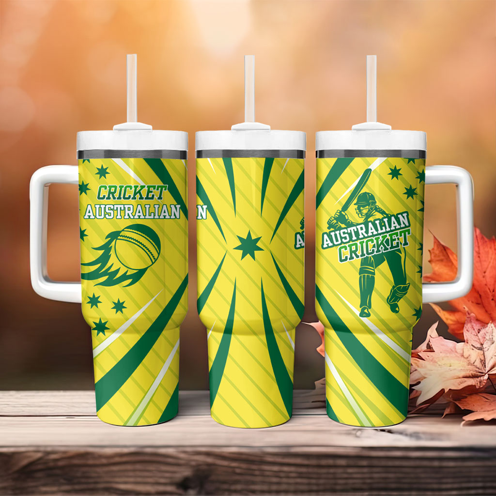 Australian Cricket Tumbler With Handle Southern Cross Stars - Heritage Graphic
