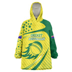 Australian Cricket Wearable Blanket Hoodie Southern Cross Stars - Heritage Graphic