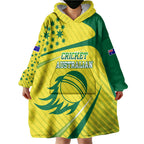 Australian Cricket Wearable Blanket Hoodie Southern Cross Stars - Heritage Graphic