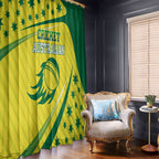 Australian Cricket Window Curtain Southern Cross Stars - Heritage Graphic