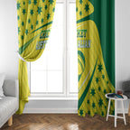 Australian Cricket Window Curtain Southern Cross Stars - Heritage Graphic
