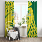 Australian Cricket Window Curtain Southern Cross Stars - Heritage Graphic