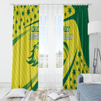 Australian Cricket Window Curtain Southern Cross Stars - Heritage Graphic