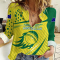 Australian Cricket Women Casual Shirt Southern Cross Stars - Heritage Graphic