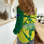 Australian Cricket Women Casual Shirt Southern Cross Stars - Heritage Graphic