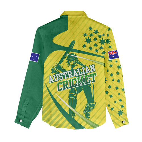 Australian Cricket Women Casual Shirt Southern Cross Stars - Heritage Graphic