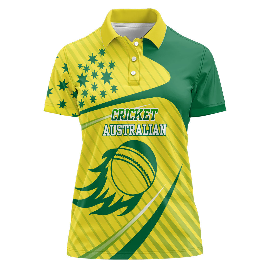 Australian Cricket Women Polo Shirt Southern Cross Stars - Heritage Graphic