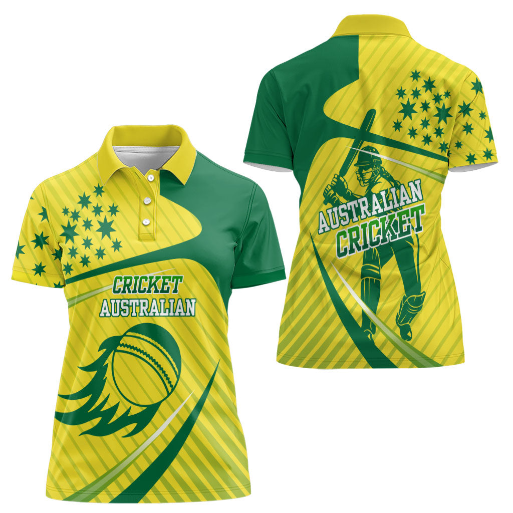Australian Cricket Women Polo Shirt Southern Cross Stars - Heritage Graphic