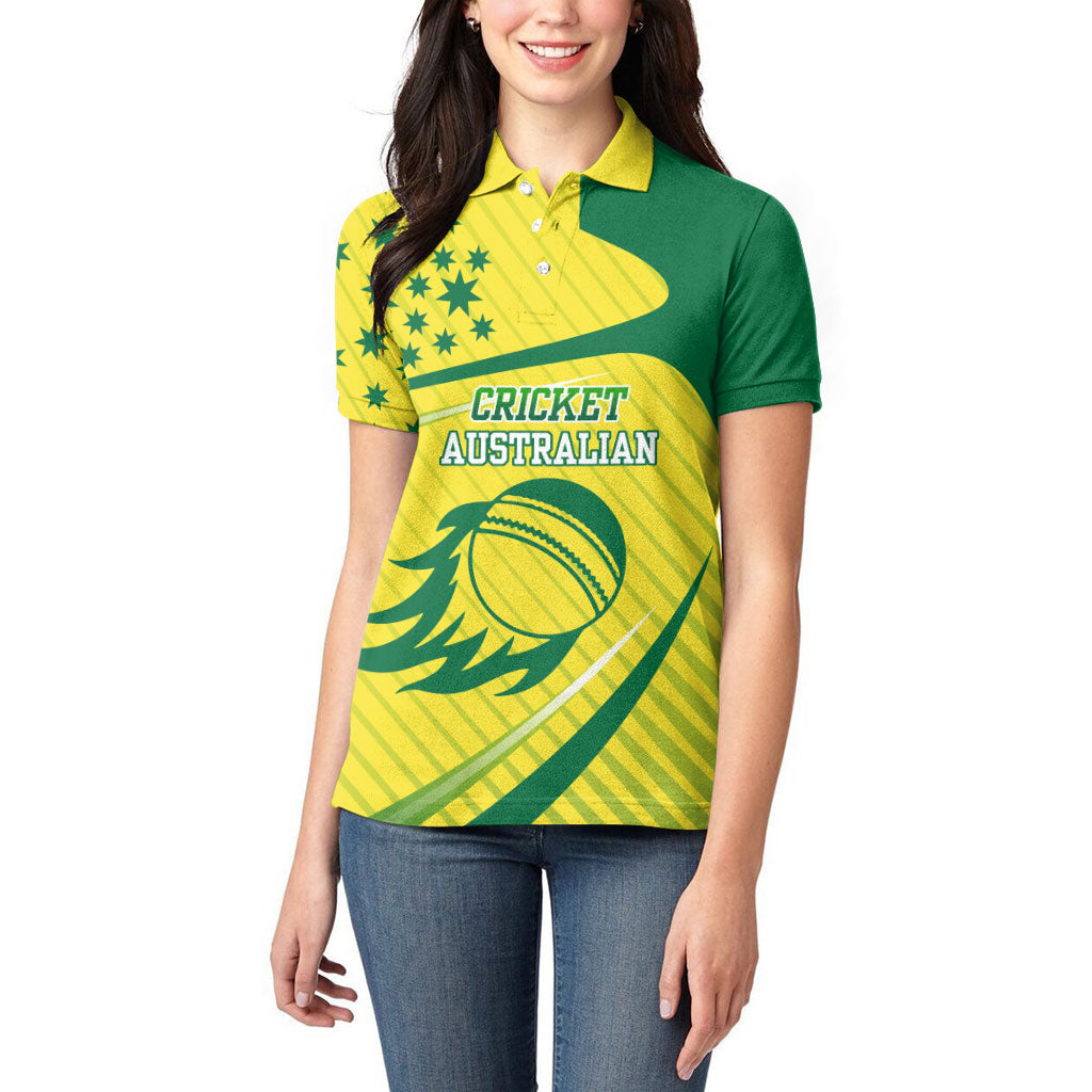 Australian Cricket Women Polo Shirt Southern Cross Stars - Heritage Graphic