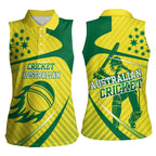 Australian Cricket Women Sleeveless Polo Shirt Southern Cross Stars - Heritage Graphic