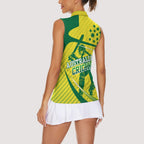 Australian Cricket Women Sleeveless Polo Shirt Southern Cross Stars - Heritage Graphic