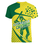 Australian Cricket Women V-Neck T-Shirt Southern Cross Stars - Heritage Graphic