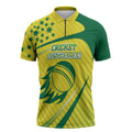 Australian Cricket Zipper Polo Shirt Southern Cross Stars - Heritage Graphic