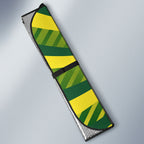 Australian Cricket Auto Sun Shade Dynamic Stripe Graphic With Player Silhouette