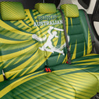 Australian Cricket Back Car Seat Cover Dynamic Stripe Graphic With Player Silhouette