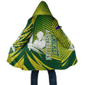 Australian Cricket Cloak Dynamic Stripe Graphic With Player Silhouette