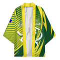 Australian Cricket Kimono Dynamic Stripe Graphic With Player Silhouette