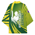 Australian Cricket Kimono Dynamic Stripe Graphic With Player Silhouette