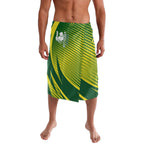 Australian Cricket Lavalava Dynamic Stripe Graphic With Player Silhouette