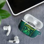 Australian Cricket AirPods Case Dark Green Halftone Tech Graphic - Southern Cross Stars