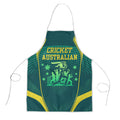 Australian Cricket Apron Dark Green Halftone Tech Graphic - Southern Cross Stars