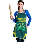 Australian Cricket Apron Dark Green Halftone Tech Graphic - Southern Cross Stars