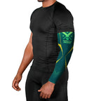 Australian Cricket Arm Sleeves Dark Green Halftone Tech Graphic - Southern Cross Stars