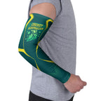 Australian Cricket Arm Sleeves Dark Green Halftone Tech Graphic - Southern Cross Stars