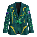 Australian Cricket Blazer Dark Green Halftone Tech Graphic - Southern Cross Stars