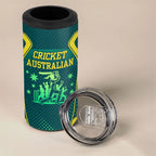 Australian Cricket 4 in 1 Can Cooler Tumbler Dark Green Halftone Tech Graphic - Southern Cross Stars