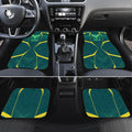 Australian Cricket Car Mats Dark Green Halftone Tech Graphic - Southern Cross Stars
