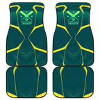 Australian Cricket Car Mats Dark Green Halftone Tech Graphic - Southern Cross Stars