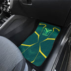 Australian Cricket Car Mats Dark Green Halftone Tech Graphic - Southern Cross Stars