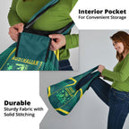 Australian Cricket Grocery Bag Dark Green Halftone Tech Graphic - Southern Cross Stars
