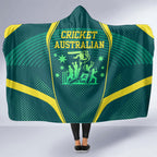 Australian Cricket Hooded Blanket Dark Green Halftone Tech Graphic - Southern Cross Stars