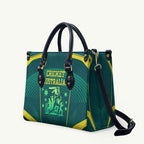 Australian Cricket Leather Bag Dark Green Halftone Tech Graphic - Southern Cross Stars