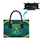 Australian Cricket Leather Bag Dark Green Halftone Tech Graphic - Southern Cross Stars