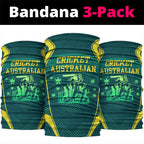 Australian Cricket Neck Gaiter Dark Green Halftone Tech Graphic - Southern Cross Stars
