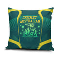 Australian Cricket Pillow Cover Dark Green Halftone Tech Graphic - Southern Cross Stars