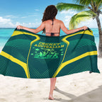 Australian Cricket Sarong Dark Green Halftone Tech Graphic - Southern Cross Stars