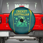 Australian Cricket Spare Tire Cover Dark Green Halftone Tech Graphic - Southern Cross Stars