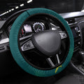 Australian Cricket Steering Wheel Cover Dark Green Halftone Tech Graphic - Southern Cross Stars