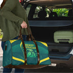 Australian Cricket Travel Bag Dark Green Halftone Tech Graphic - Southern Cross Stars