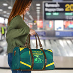 Australian Cricket Travel Bag Dark Green Halftone Tech Graphic - Southern Cross Stars